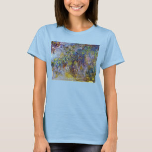 Camiseta Wisteria (metade direita) por Claude Monet