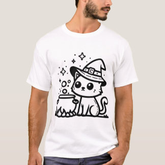 Camiseta witch cat