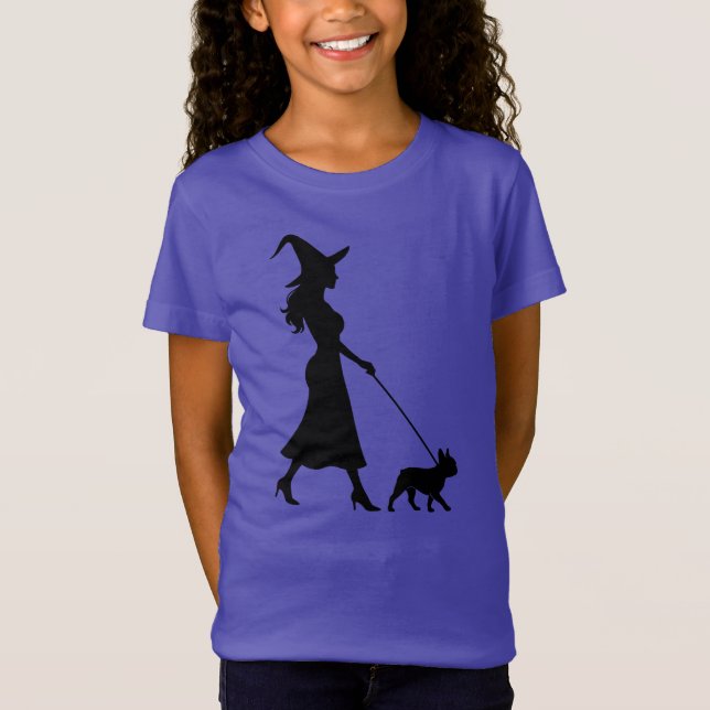 Camiseta Witch Walking Frenchie (Frente)