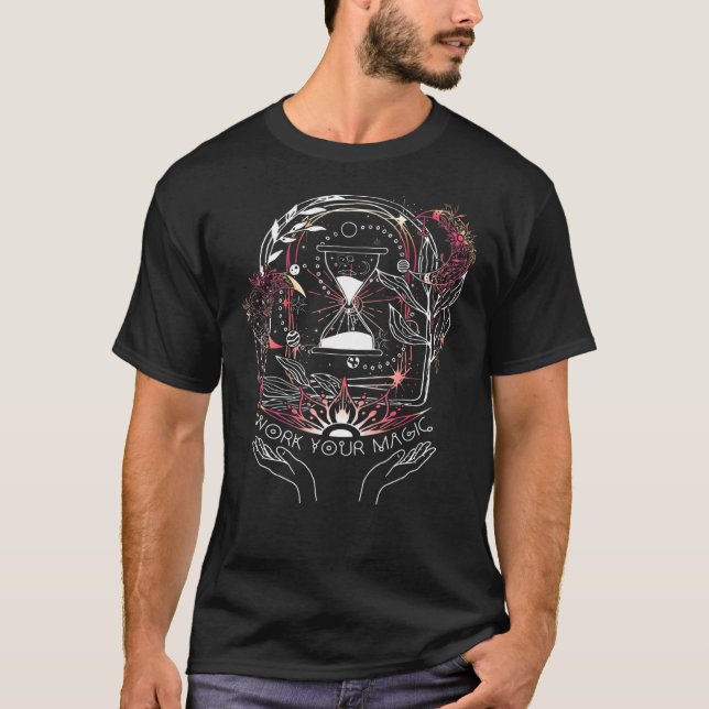 Camiseta Witchcraft Celestial Sun Moon Witchy Wiccan Magick (Frente)