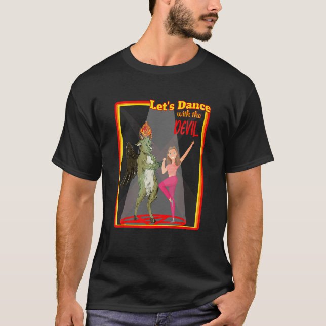 Camiseta Witchcraft Let's Dance with the Devil Baphomet Sat (Frente)