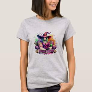 Camiseta "Witchflix e Chill - Design de Bruxas Divertidas p