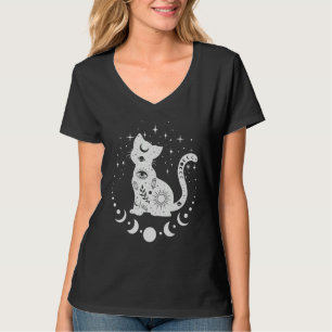 Camiseta Witchy Boho Cat, Astrologia Cat, Tarot, Espiritual