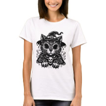 Witchy Cat Creepy Halloween