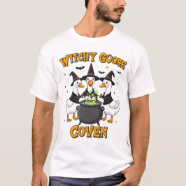 Camiseta Witchy Goose Coven Halloween Magic