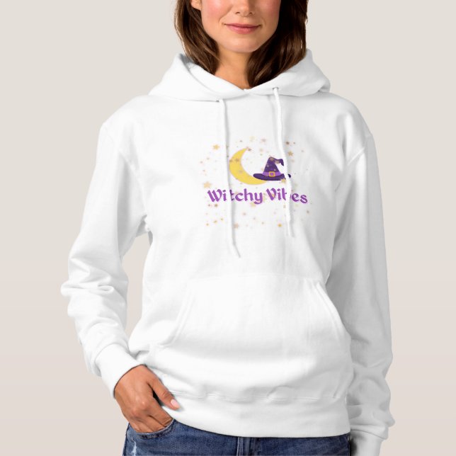 Camiseta Witchy Vibes Moon & Hat (Frente)
