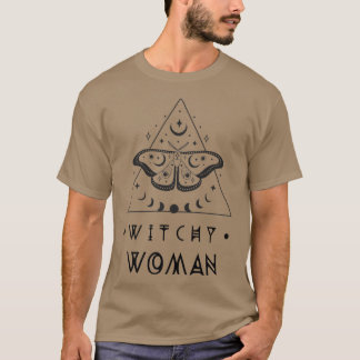 Camiseta Witchy Woman Witchy, Wiccan, Pagan Como acima tão