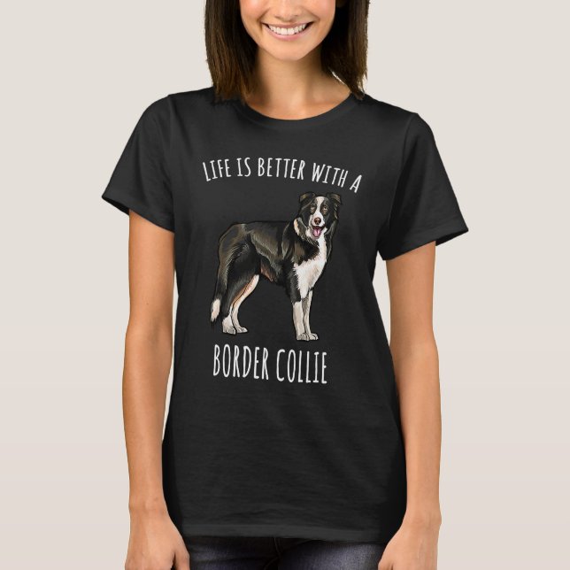 Camiseta With A Border Collie Dog (Frente)