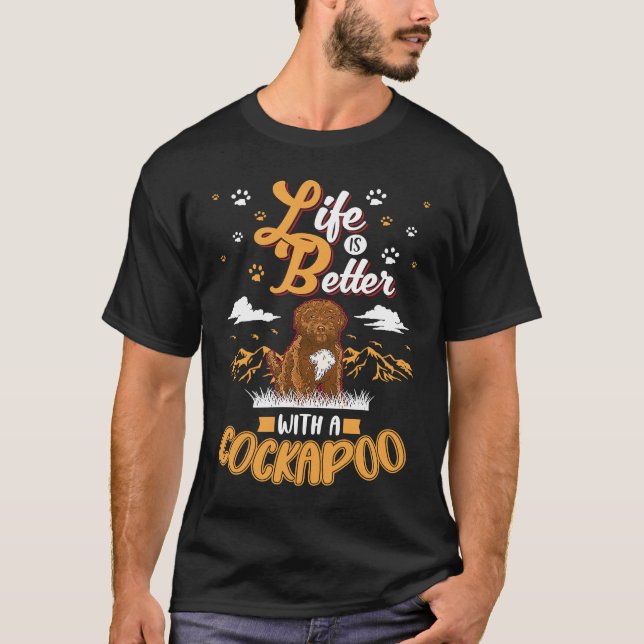 Camiseta with a Cockapoo (Frente)