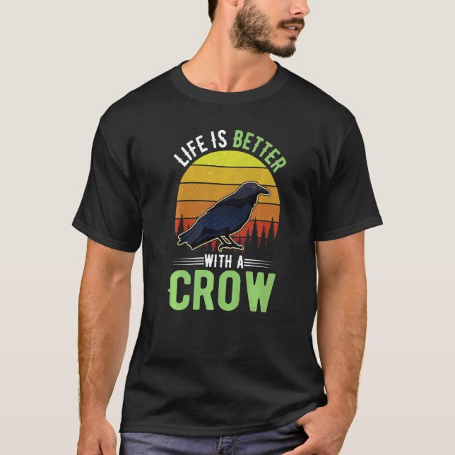 Camiseta with a Crow Raven (Frente)