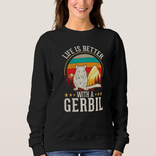 Camiseta with a Gerbil Racing Rat Gerbil (Frente)