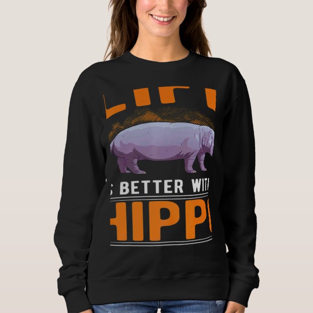 Camiseta with a Hippo (Frente)