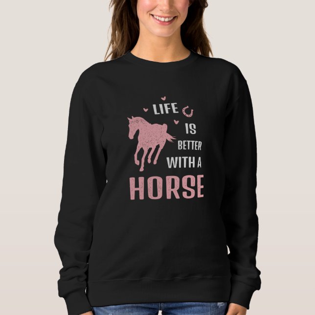 Camiseta with a horse Riding stable Equestrian (Frente)