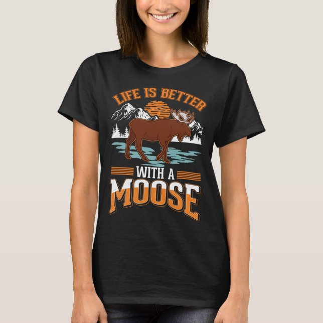 Camiseta with a Moose Scandinavia Moose Antler  1 (Frente)