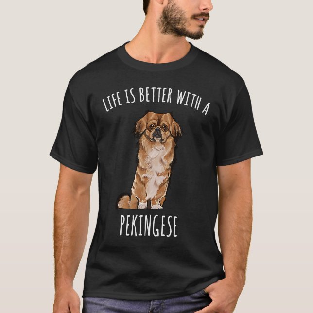 Camiseta With A Pekingese Dog (Frente)