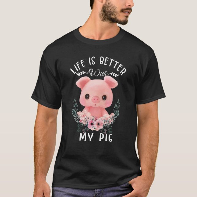 Camiseta With A Pig Fabulous Pig (Frente)