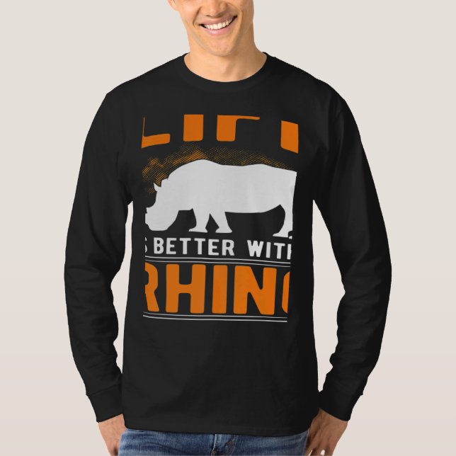 Camiseta with a Rhino (Frente)