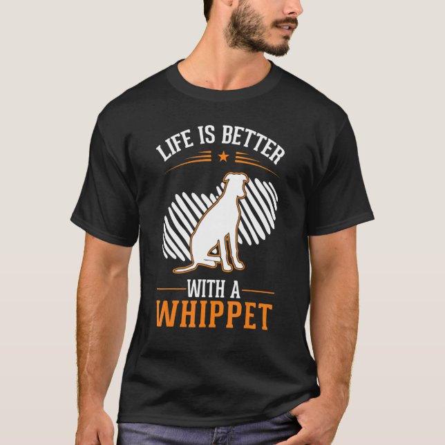 Camiseta with a Whippet (Frente)