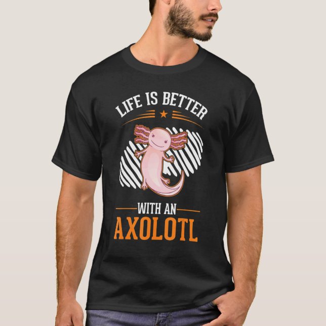 Camiseta with an Axolotl (Frente)