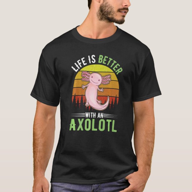 Camiseta with an Axolotl (Frente)