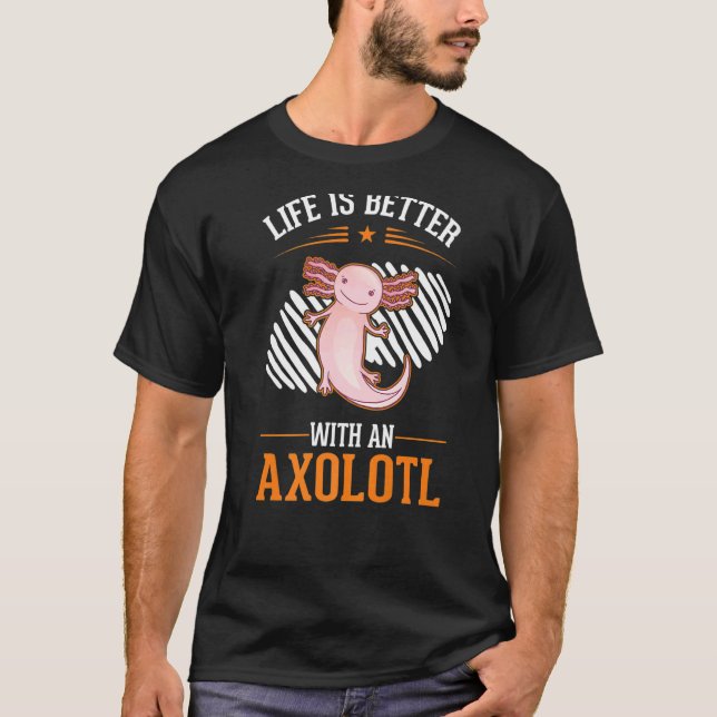 Camiseta with an Axolotl  1 (Frente)
