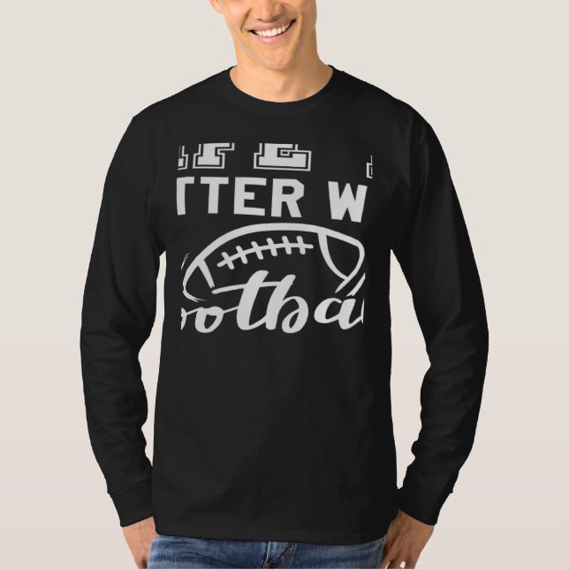 Camiseta with Football Cool Game Day Football 1 (Frente)