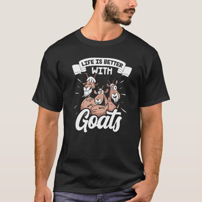 Camiseta With Goats Owner  Goat Animal Pet (Frente)