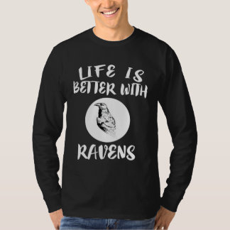 Camiseta With Ravens Birds Animal