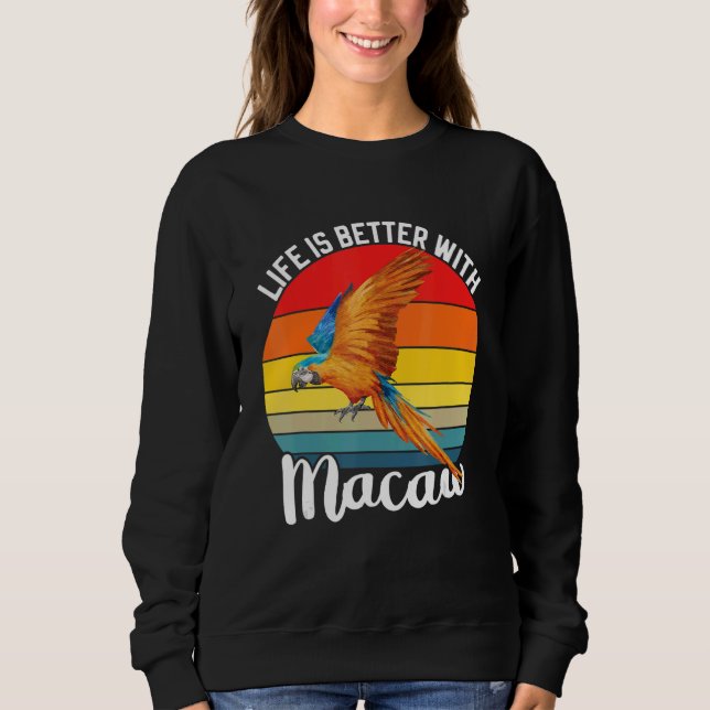 Camiseta With Scarlet Macaw Colourful Parrot Bird (Frente)