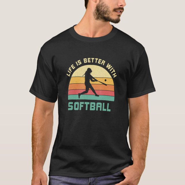 Camiseta with Softball Saying Softball Player 1 (Frente)
