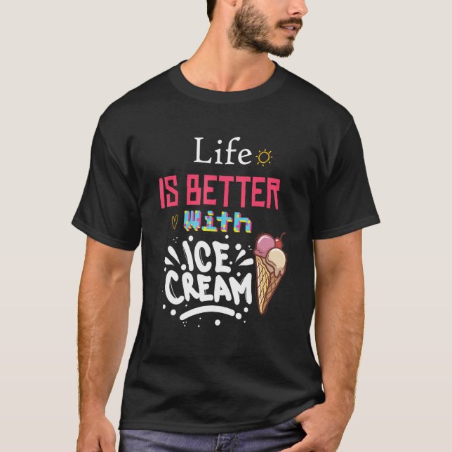 Camiseta With Sprinkles Sweet Ice cream (Frente)