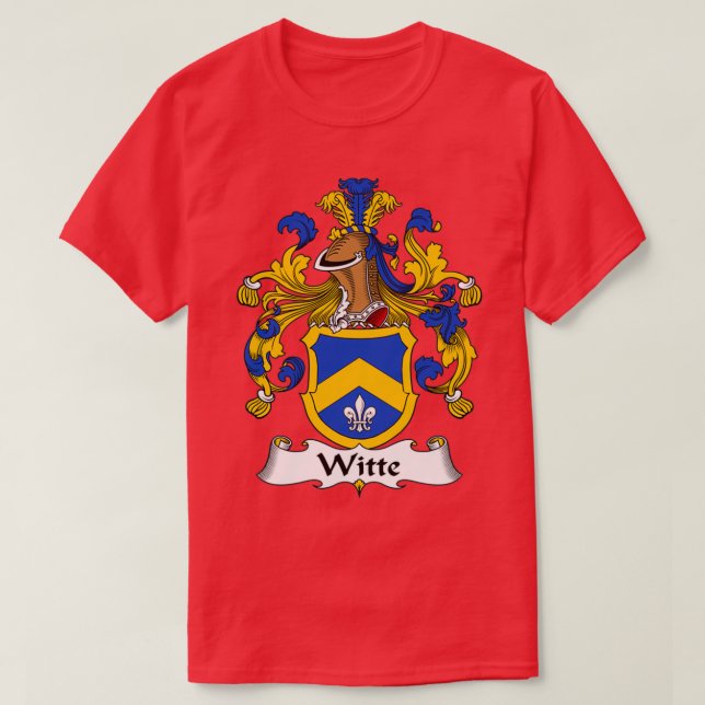Camiseta Witte Coat of Arms Family Crest  (Frente do Design)