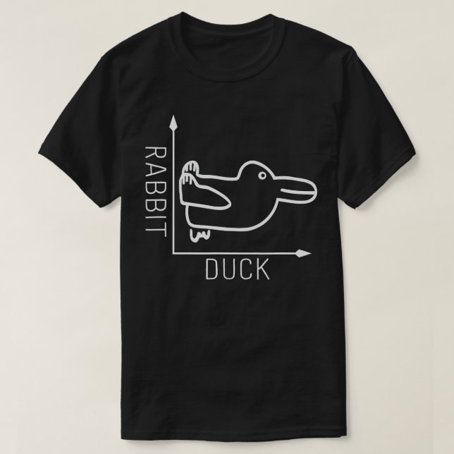 Camiseta Wittgenstein Rabbit Duck - Filósofo  (Frente do Design)