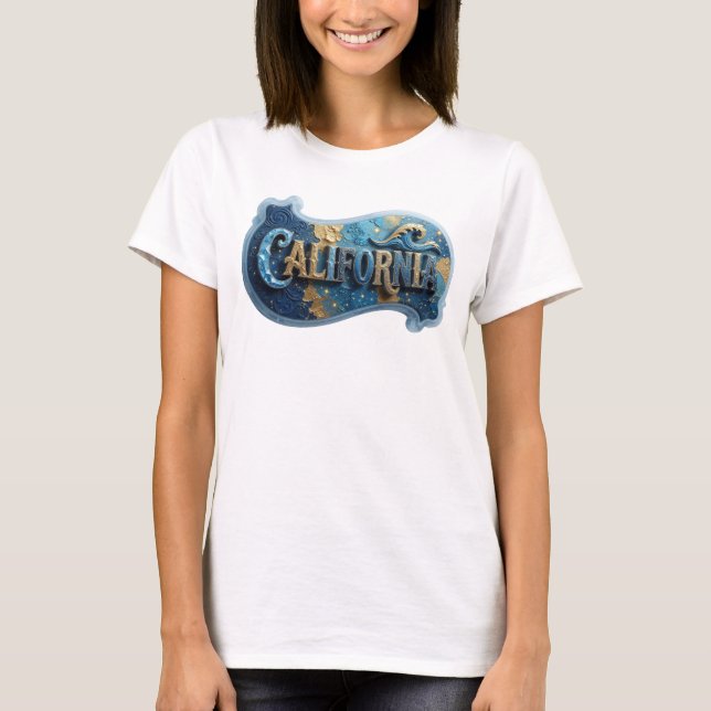Camiseta Witty Gold CALIFORNIA Statement (Frente)