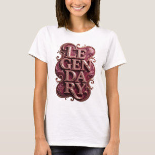 Camiseta Witty Gold LEGENDÁRIO Design Moderno