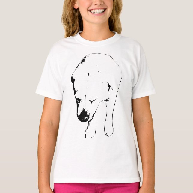Camiseta Witty Labrador Grin, Feriado à Cabeça (Frente)