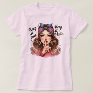 Camiseta Witty Retro Girl – Mantendo as Coisas Fof