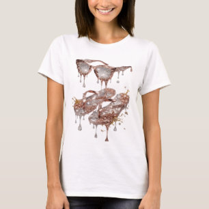 Camiseta Witty Silver ROSE GOLD GLAMOUR Impressão