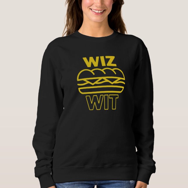 Camiseta Wiz Wit Philly Cheesesteak Cheese Steak Whiz Com (Frente)
