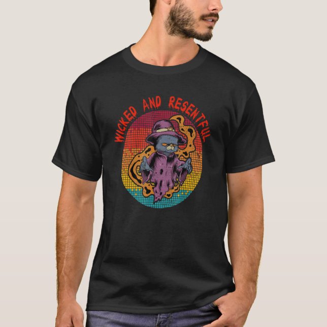 Camiseta Wizard cat witch (Frente)