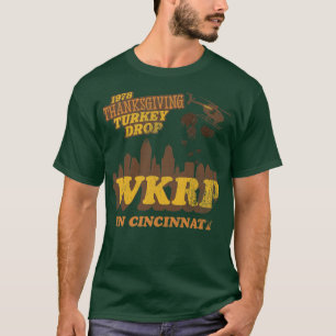 Camiseta WKRP em Cincinnati 1978 Ação de Graças Turquia Cai
