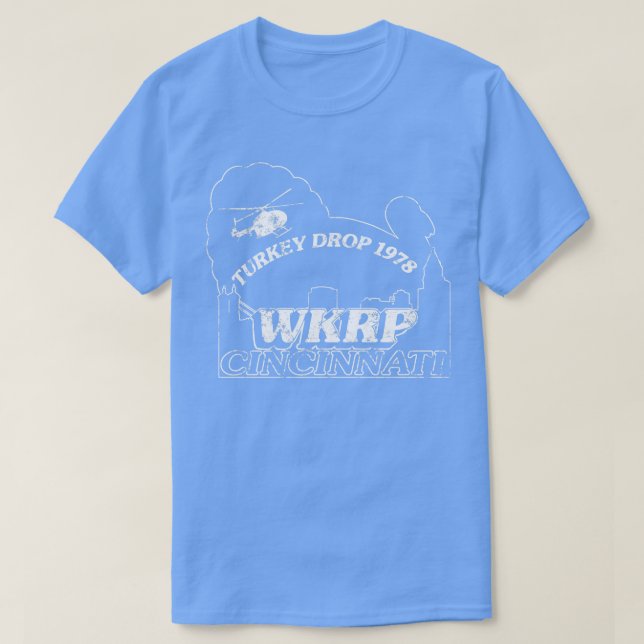 Camiseta WKRP Turquia Drop Vintage (Frente do Design)