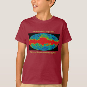 Camiseta WMAP, Vale da Galáxia Via Láctea Sobre o Universo