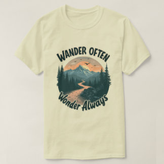 Camiseta Wnader frequentemente se pergunta sempre aos amant