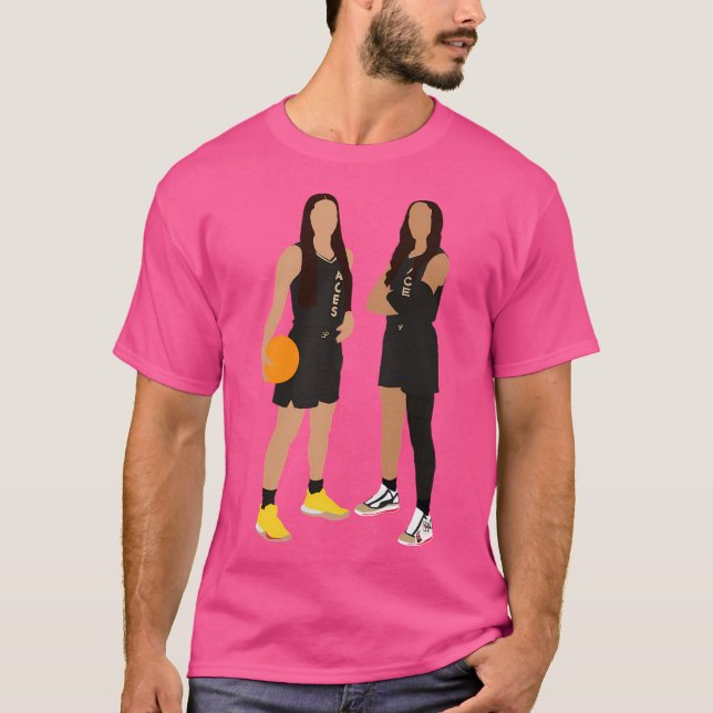 Camiseta Wnba- Las Vegas Aces Kelsey Plum 10 A'Ja Wilson (Frente)