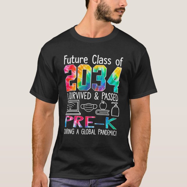 Camiseta Wnbo Future Class 2034 Pré-K Professor De Volta À  (Frente)
