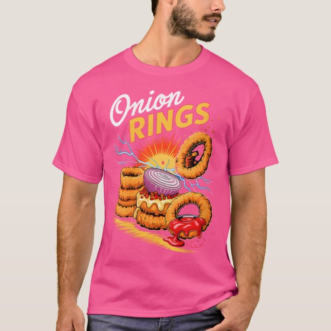 Camiseta Wo 90S Onion Rings Snack (Frente)