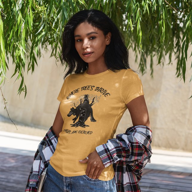 Camiseta Wo Bäume gedeihen, werden Träume genossen - Baum (Criador carregado)