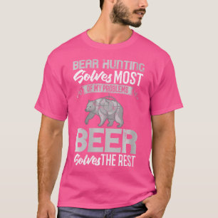 Camiseta Wo Bear Caçando Animais Engraçados