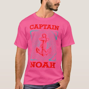Camiseta Wo Capitão Noah Personalizado Nome Seaman Barco T